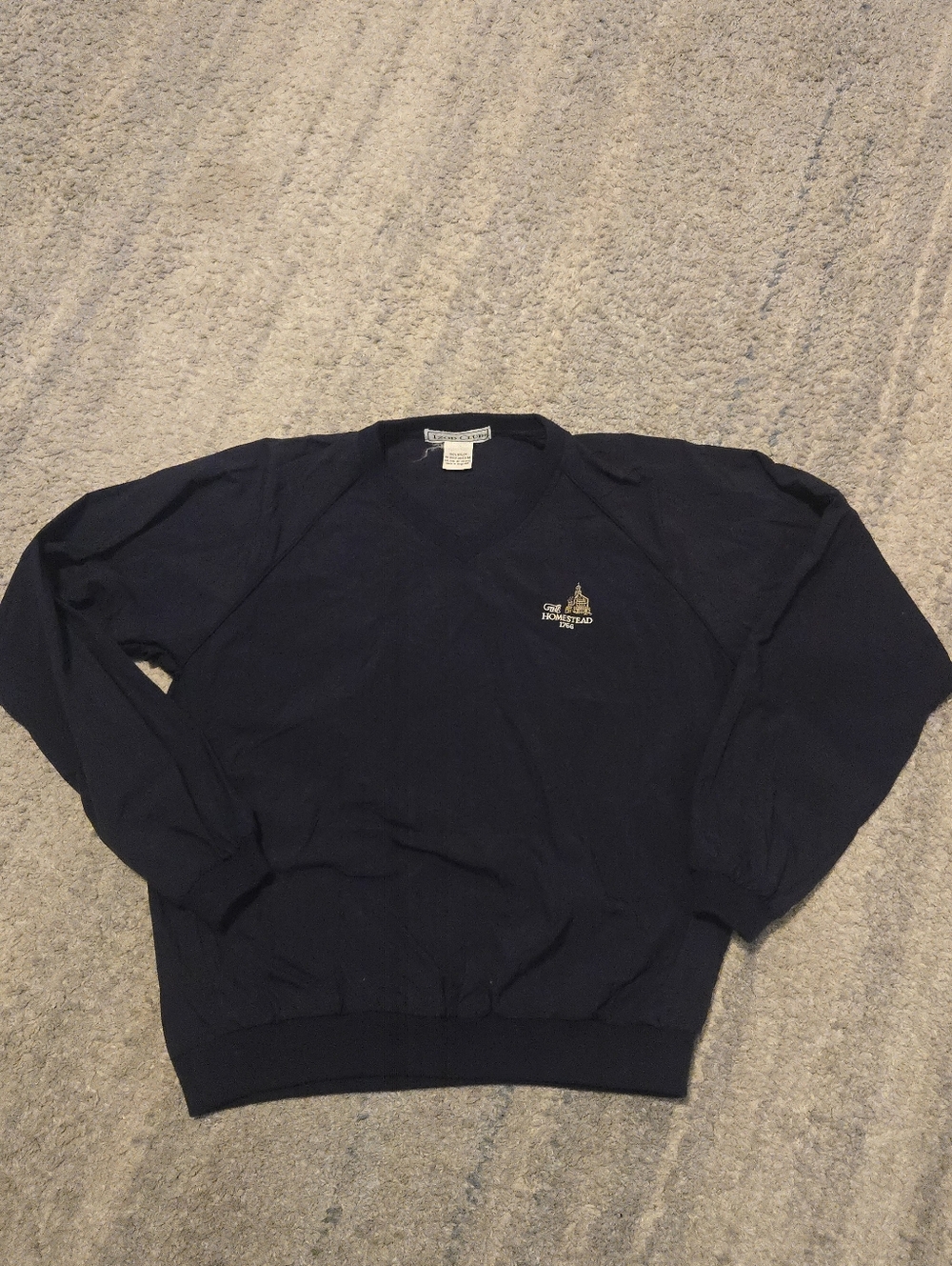 Vintage IZOD CLUB The Homestead 1766 Pullover Windbreaker Navy Blue Women’s M